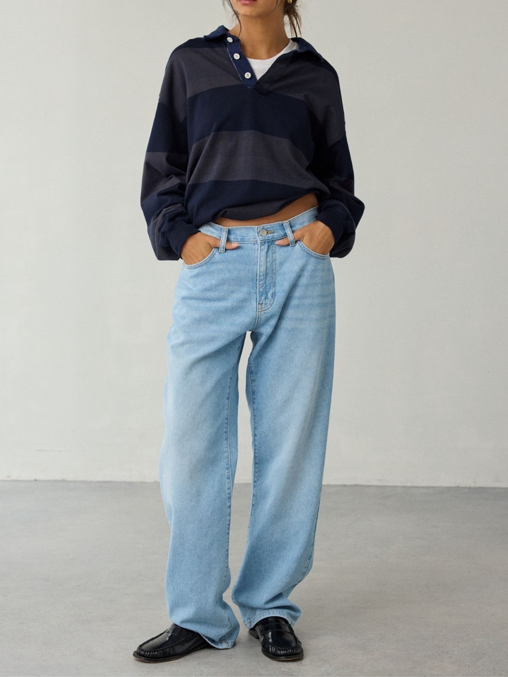 NWT BDG Urban Outfitters Olive Stovepipe Baggy Wide Leg Jeans 27